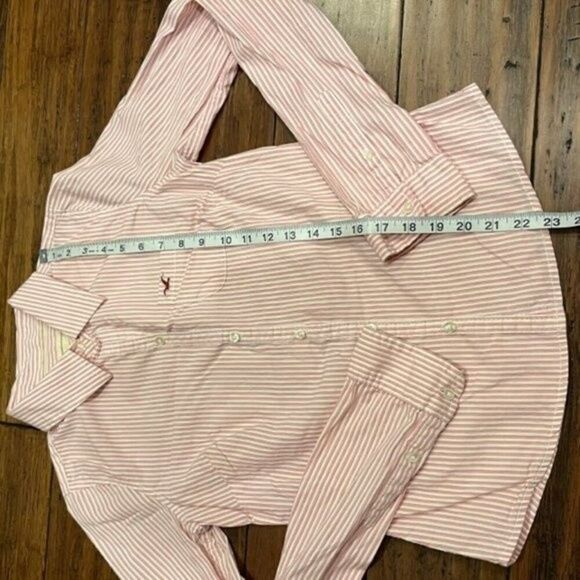 Hollister Women's Button Front Preppy Shirt Red White Size Medium - Picture 4 of 5